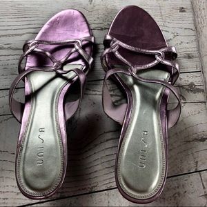 Unisa Metallic Purple Heels 8